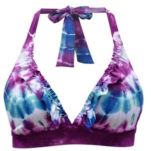 Lucky Brand Caribbean Crush Tie Dye bikini top